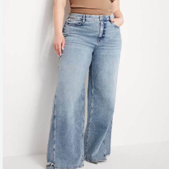 Good American Good Skate 90s Inspired  Retro Style Loose Jeans In Indigo 634 - Picture 1 of 16